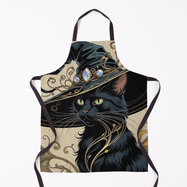 Item preview, Elegant Witch Cat Familiar designed and sold by Edenglow Prints & Peculiars.