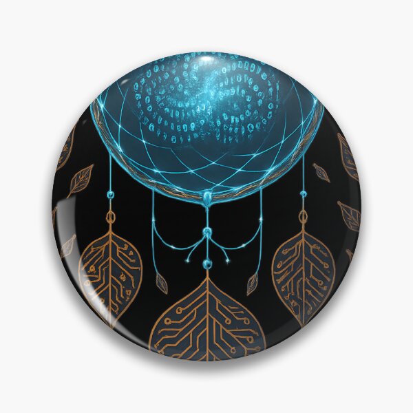 Item preview, Cyber Dreamcatcher Spiritual Talisman designed and sold by MysticArtisan.