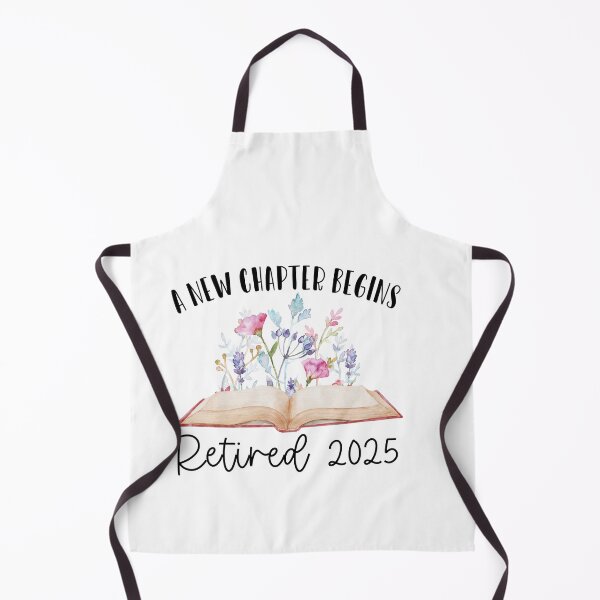 Item preview, Floral Book Teacher Retirement, A New Chapter Begins Retired 2025, Retirement Gifts For Teachers designed and sold by Run to Creations.