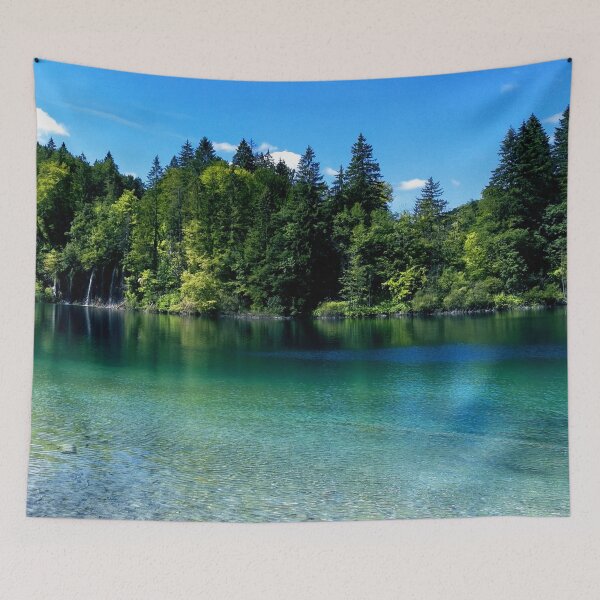 Item preview, Plitvice Lakes - Waterfalls and Emerald Waters in Croatia designed and sold by PicturesqueMind.