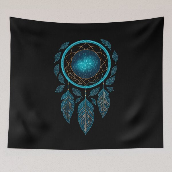 Item preview, Binary Dreamcatcher Tech Totem designed and sold by MysticArtisan.