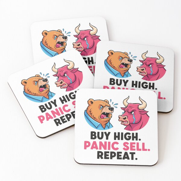 Item preview, Buy High, Panic Sell – Funny Investing T-Shirt designed and sold by Mike Draws.