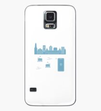 Delivery in the city with a robots. Free delivery. Case/Skin for Samsung Galaxy