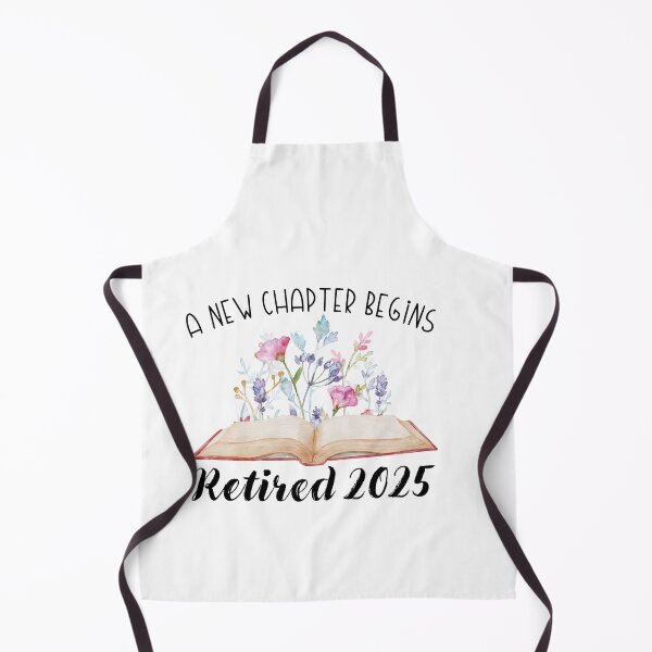 Item preview, Floral Book Teacher Retirement, A New Chapter Begins Retired 2025 designed and sold by Run to Creations.