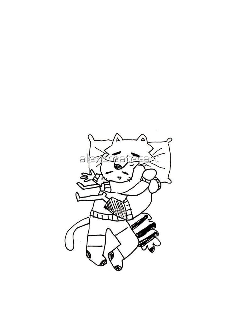 Sleeping Billie and Mittens iPhone Case