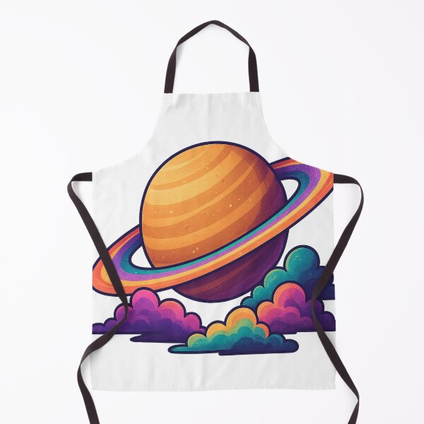 Item preview, Saturn with Colorful Clouds - Cosmic Planet Art designed and sold by PastimeMastery.