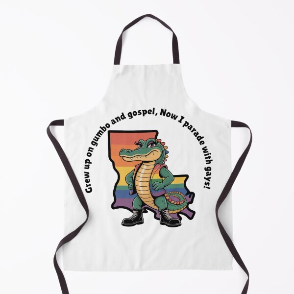 Item preview, Gay Gumbo Gator Girl- Louisiana Pride designed and sold by Kristy's Charmed Arts.