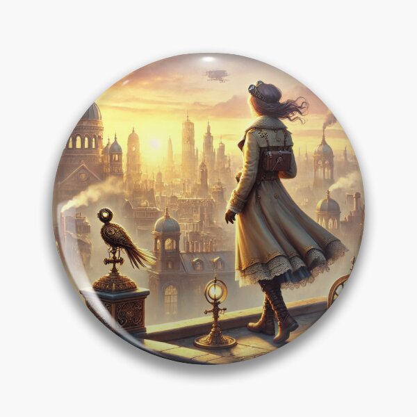 Item preview, Dawn Over Brassspire: A Steampunk Odyssey designed and sold by lingang.