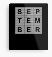 Born In September - Birthday Shirt Metal Print