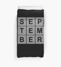 Born In September - Birthday Shirt Duvet Cover