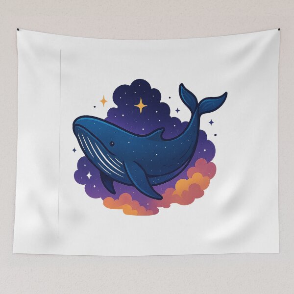 Item preview, Space Whale - Cosmic Dream Art designed and sold by PastimeMastery.
