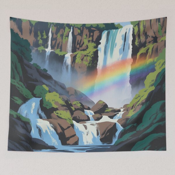 Item preview, Waterfall in a hypnotic style designed and sold by Lilashakti ⭐️ ⭐️ ⭐️ ⭐️ ⭐️.