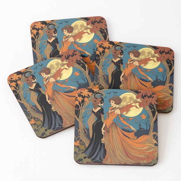 Item preview, Halloween Masquerade Under A Full Moon designed and sold by Edenglow Prints & Peculiars.