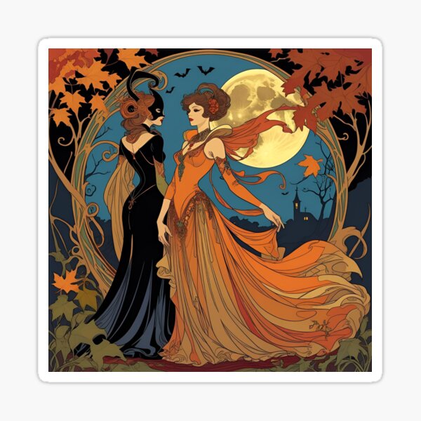 Item preview, Halloween Masquerade Under A Full Moon designed and sold by Edenglow Prints & Peculiars.