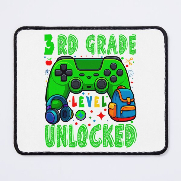 Item preview, 3rd Grade Level Unlocked – Video Game Back to School Design designed and sold by tigger shop.