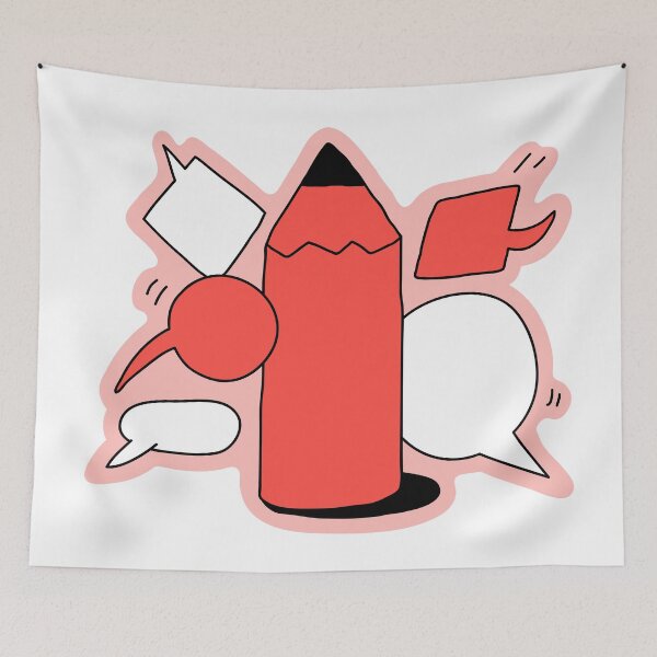 Item preview, Artistic Red Pencil designed and sold by WokeBespoke.