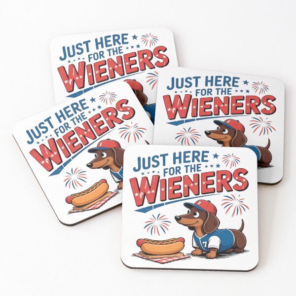 Item preview, Just Here for the Wieners Funny Dog Design designed and sold by Bliss Find And Design.
