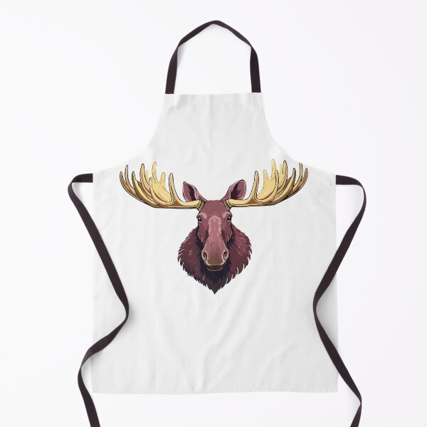 Item preview, Depiction of moose with bold antlers, Moose buck head (Alces alces) designed and sold by Danler.