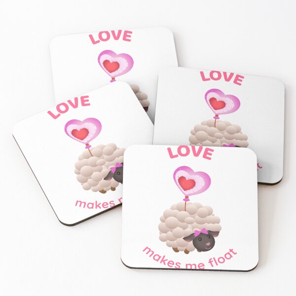 Item preview, Love Makes Me Float – Cute Flying Sheep Design designed and sold by Lily's World.