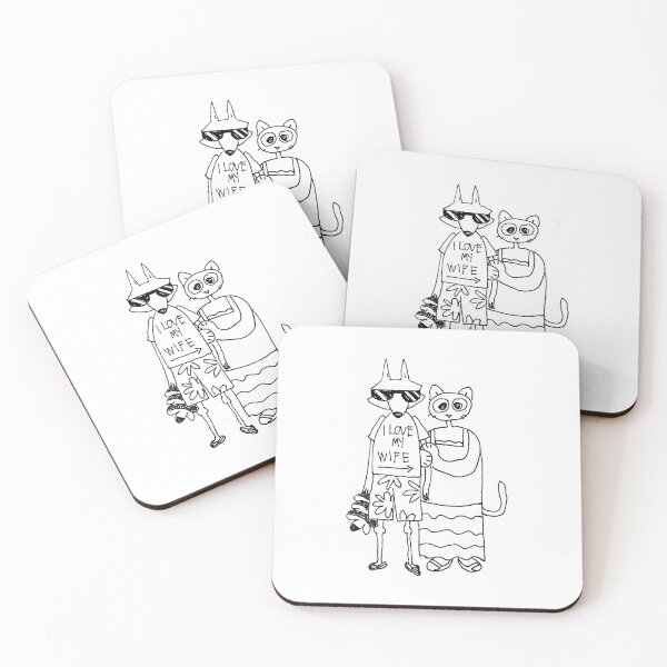 Item preview, Summer Vacation Billie and Mittens designed and sold by alexcreatesart.
