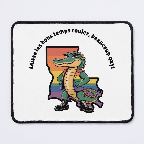 Item preview, Gay Gumbo Gator Girl- Louisiana Pride designed and sold by Kristy's Charmed Arts.