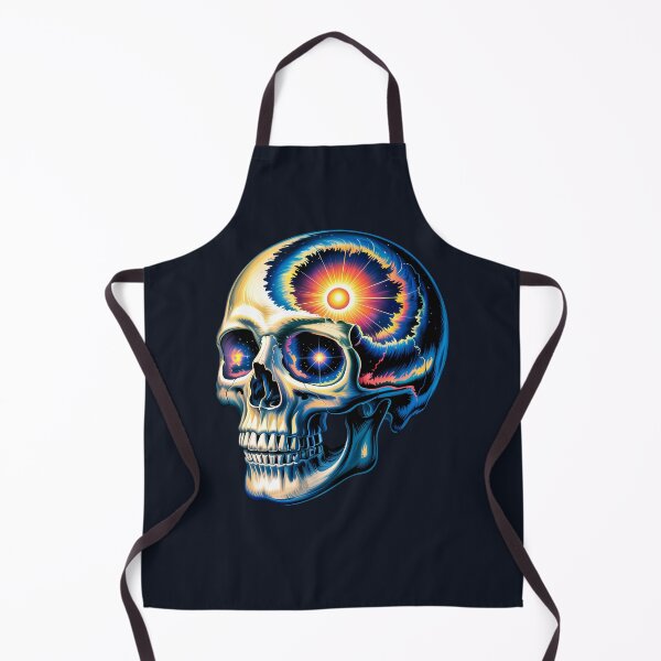 Item preview, Cosmic Skull with Galaxy Eyes and Sunburst Graphic designed and sold by Parkerzz.