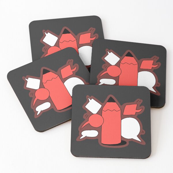 Item preview, Artistic Red Pencil - Charcoal Grey designed and sold by WokeBespoke.
