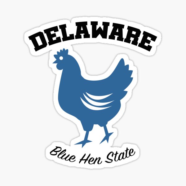 Item preview, Delaware Blue Hen State USA Original Graphic with Blue Bird Design designed and sold by Across the Pond.