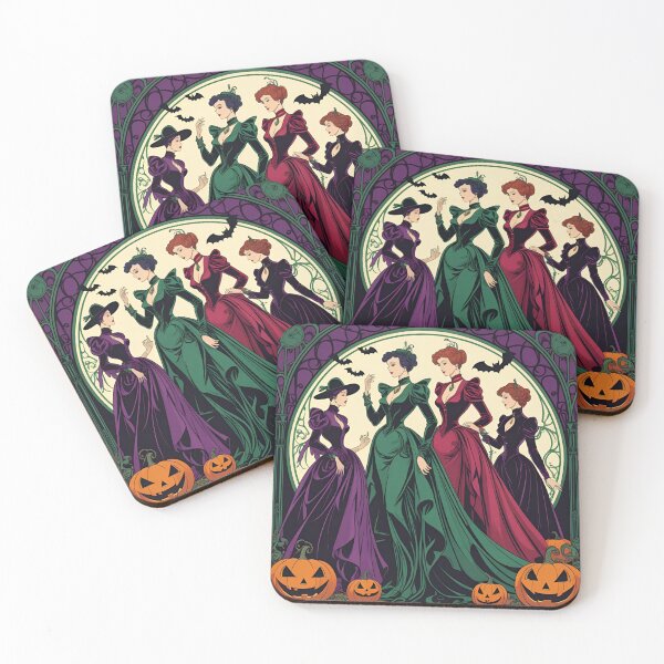 Item preview, Vintage Art Nouveau Halloween Elegance designed and sold by Edenglow Prints & Peculiars.