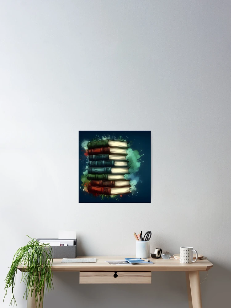 Thumbnail 2 of 3, Poster, Book Stack  designed and sold by GraphicsClub.