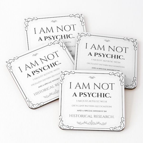 Item preview, I am not a psychic, I'm Autistic designed and sold by Frostedflakes4u.