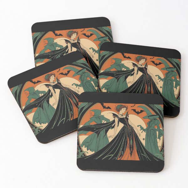 Item preview, Enchanted Cape and Bats Halloween Muse designed and sold by Edenglow Prints & Peculiars.