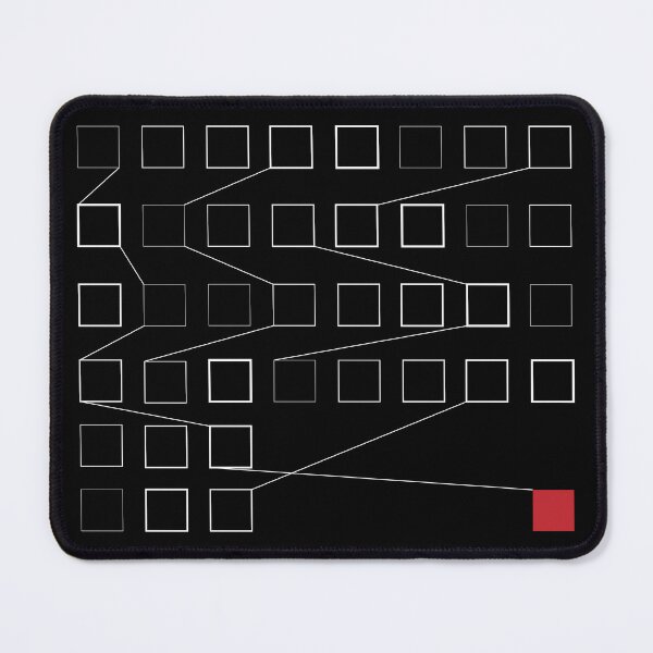 Item preview, Squares Thin Thick - White on Black designed and sold by MoN-TheSign.