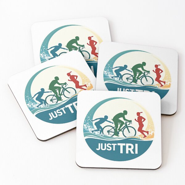 Item preview, JUST TRI – Triathlon Motivation Sticker for Endurance Athletes designed and sold by Triathlongram.