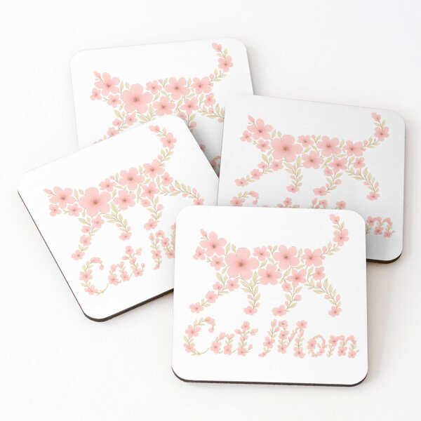 Item preview, Show your love for cats with this delicate and floral “Cat Mom” design. A graceful cat silhouette made entirely of soft pink flowers, paired with elegant typography — perfect for cat lovers with a soft, romantic, or boho style.  This artwork looks beautif designed and sold by OTSC.