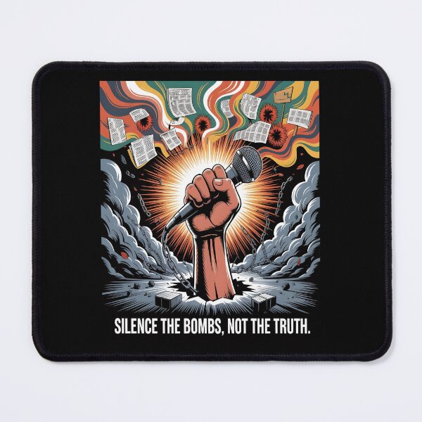Item preview, Silence the Bombs Not the Truth Protest T-Shirt  – Anti-War Free Speech  designed and sold by al21ex.