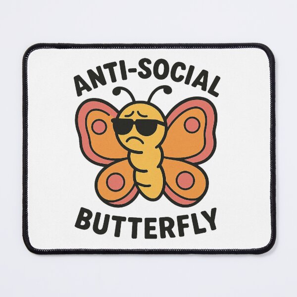 Item preview, Anti-Social Butterfly designed and sold by Gifts0.