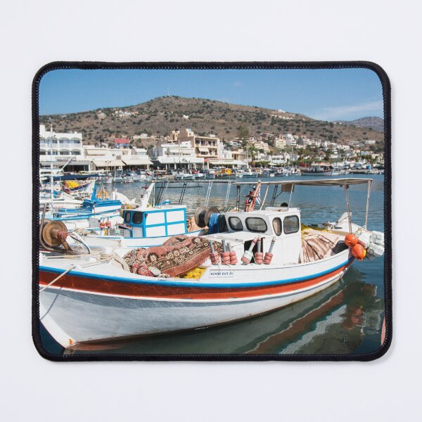 Item preview, Boats of Elounda designed and sold by Tina Townhill.