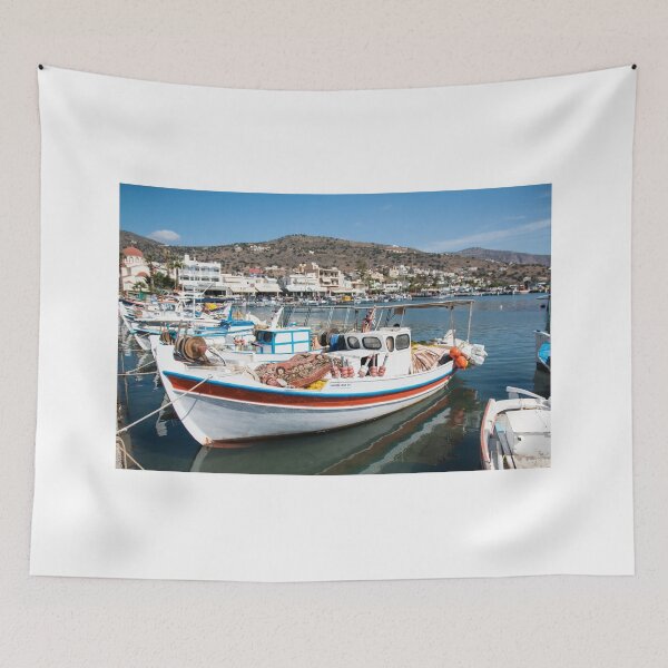 Item preview, Boats of Elounda designed and sold by Tina  Townhill.