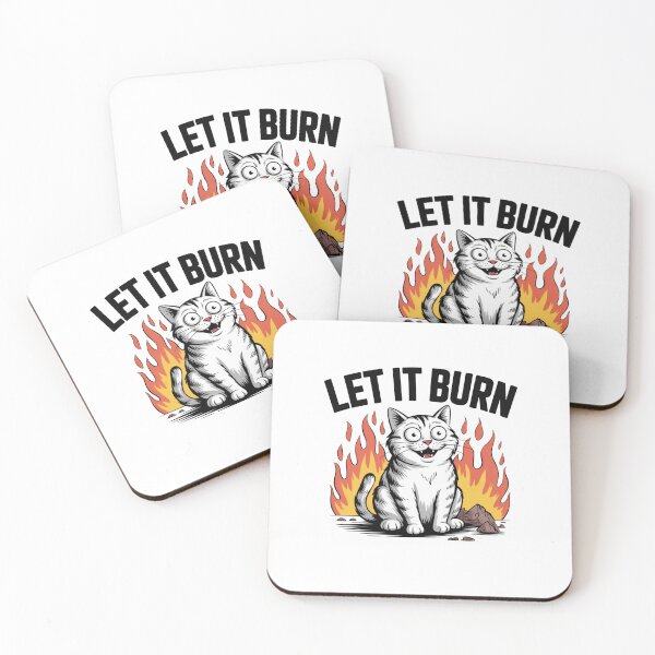 Item preview, Let It Burn Chaos Cat Meme designed and sold by Mateusz Majcherek.