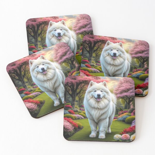 Item preview, Belle Samoyed Dog Portrait Painting designed and sold by Heart and Soul Studio.