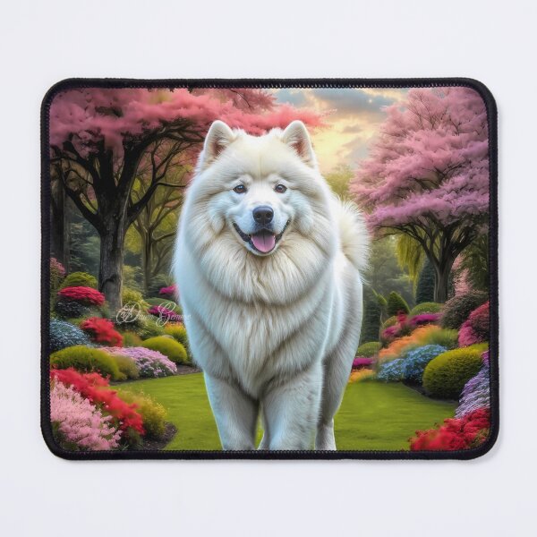 Item preview, Belle Samoyed Dog Portrait Painting designed and sold by Heart and Soul Studio.