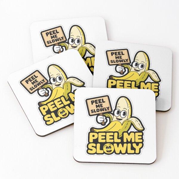 Item preview, ? Peel Me Slowly - Funny Naughty Banana Sticker ? designed and sold by Arthoughts.