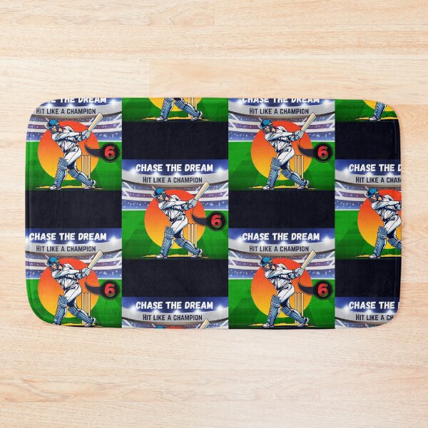Item preview, Cricket: Hit like a champion: Chase the Dream – Cricket Power Hit 6 designed and sold by alkareem-ca.