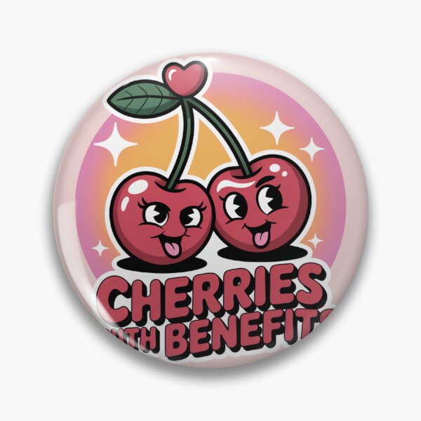 Item preview, ? Cherries With Benefits - Naughty & Cute Fruit Sticker | designed and sold by Arthoughts.