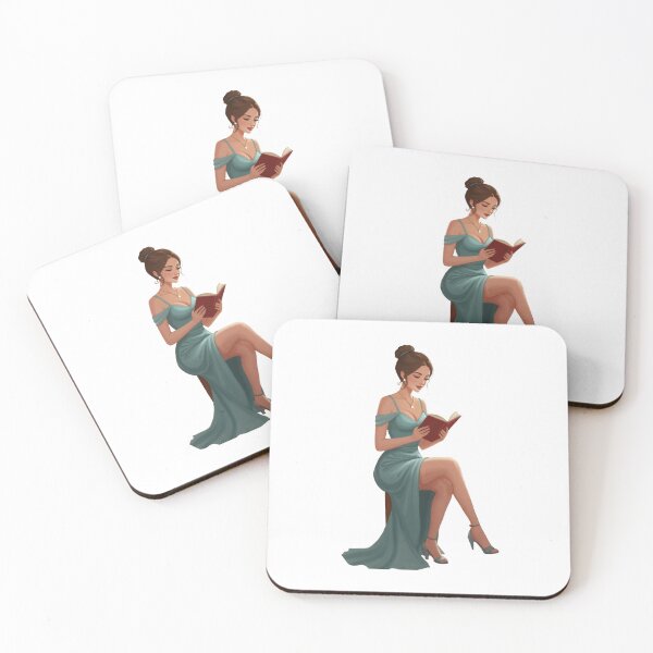 Item preview, Lady Who Reads designed and sold by The Painted Topaz.