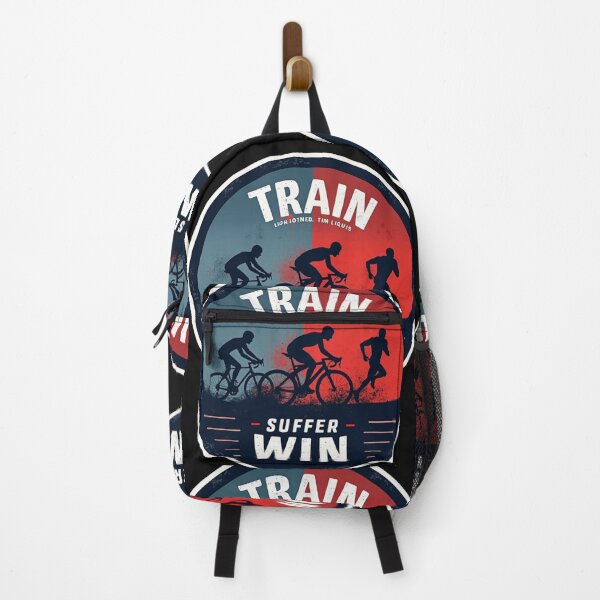 Item preview, Train. Suffer. Win. – Triathlon Motivation Sticker designed and sold by Triathlongram.