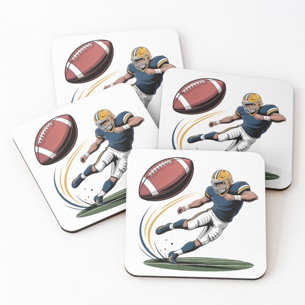 Item preview, A Football player kicking a football. designed and sold by Joseph Hail.