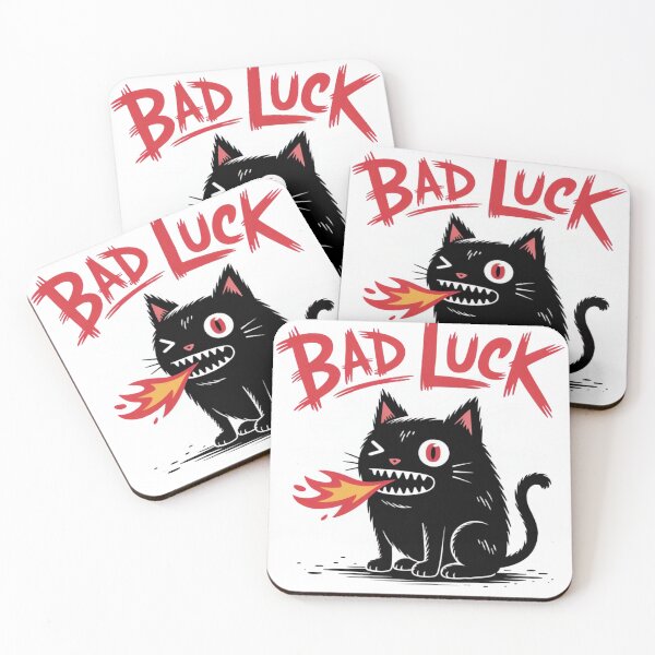 Item preview, Bad Luck Kawaii Punk Cat Monster – Red Flame & One-Eyed DIY Design designed and sold by ARTReMi.