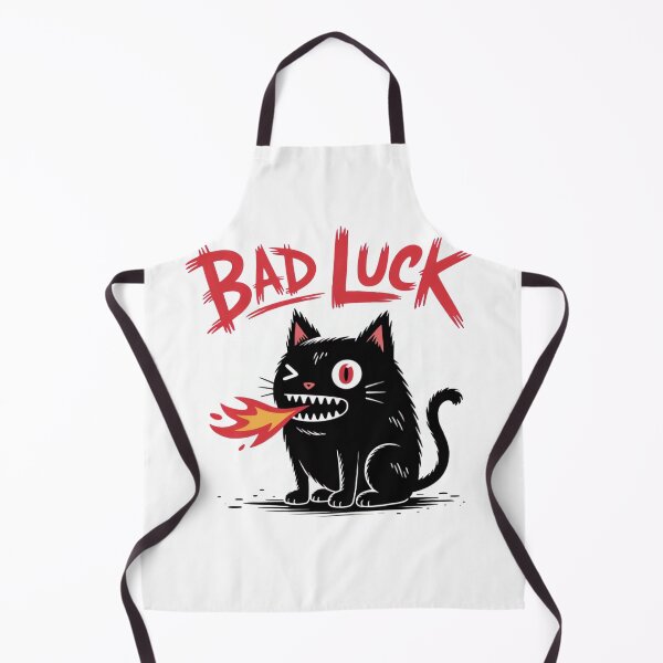 Item preview, Bad Luck Kawaii Punk Cat Monster – Red Flame & One-Eyed DIY Design designed and sold by ARTReMi.